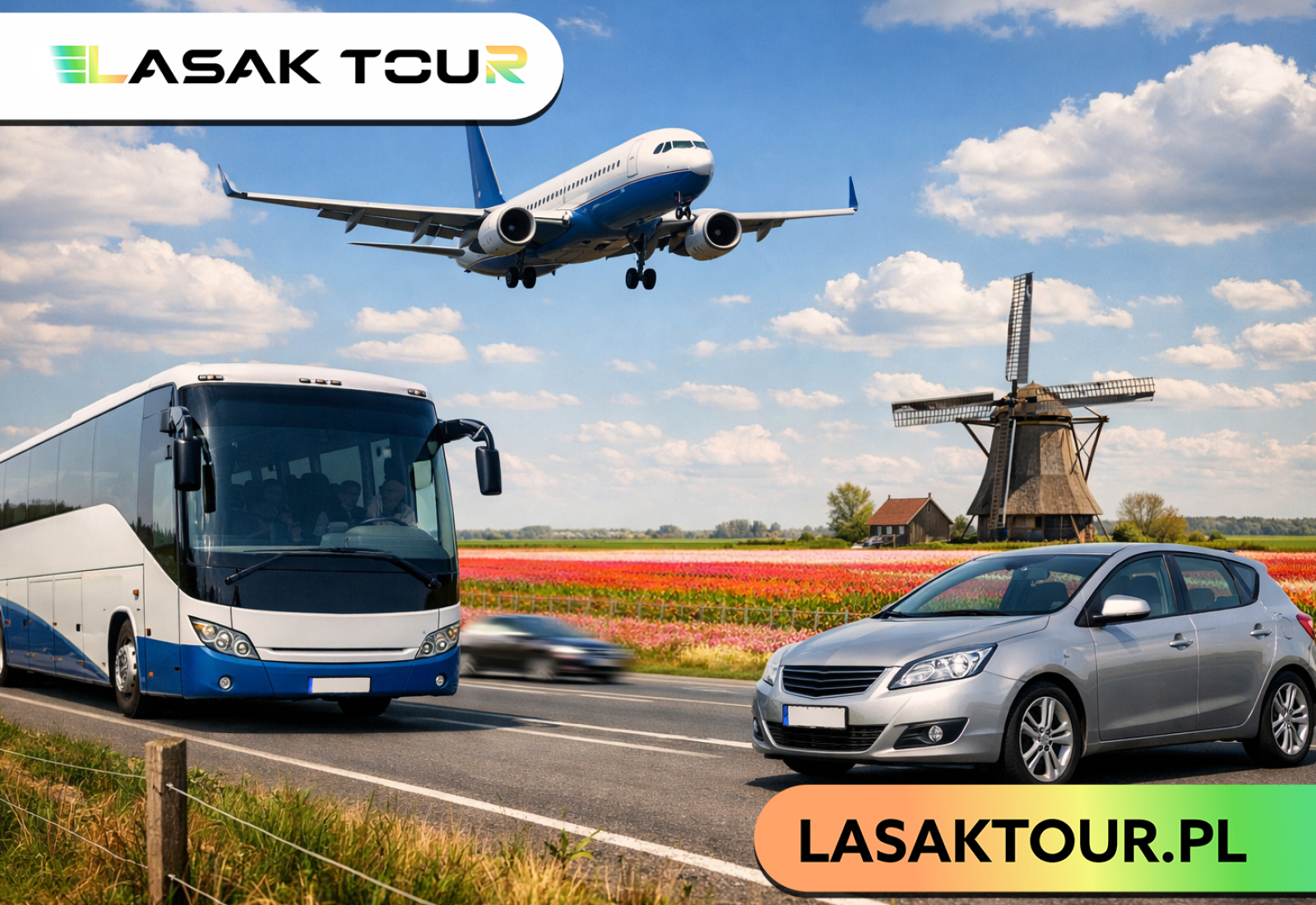 Bus, samolot czy własne auto? Czym najtaniej do Holandii? [Analiza 2026]